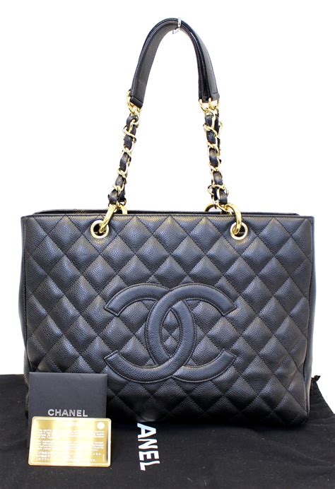 chanel large tote bag leather|vintage chanel tote bags.